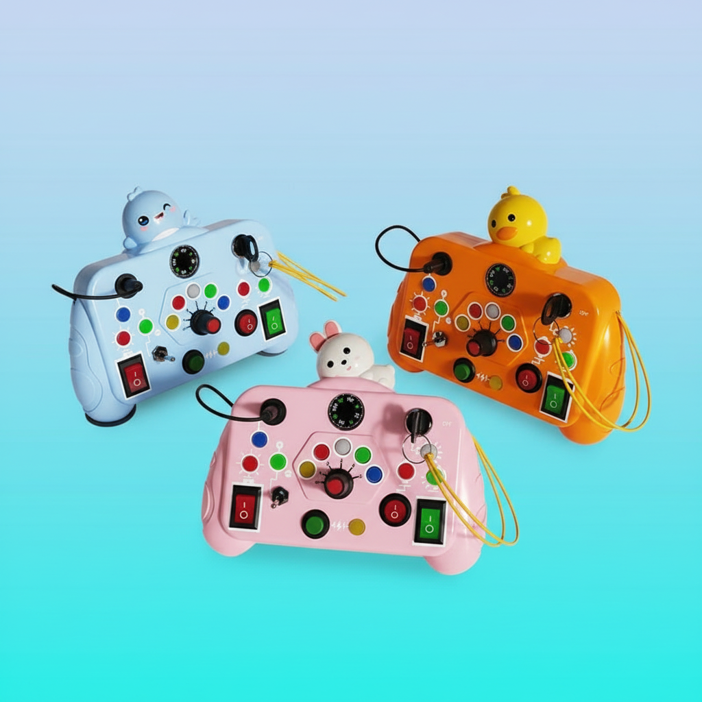 Busy Board Montessori LED trois couleurs 