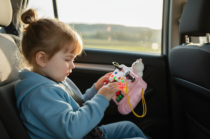 Enfant calme voiture Busy Board LED rose voyage
