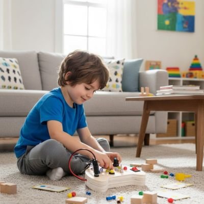 Busy board voyage compact sans écran coordination main-œil