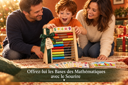 cadeau famille boulier, Jouet éducatif de comptage de perles 