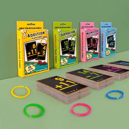 cartes flash de multiplication et division pour enfant