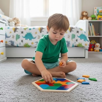 Casse tête en bois​, jeu logique enfant 6 ans