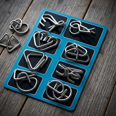 Casse tete metal • jeux de logique sans écran pour adolescents cadeau Noël