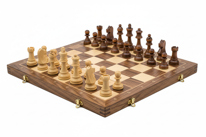 Échiquier en bois 34x34cm