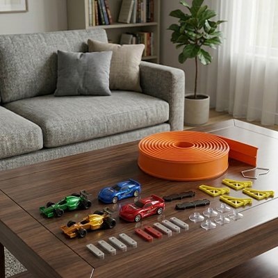 Circuit voiture enfant piste DIY ventouses 5 m
