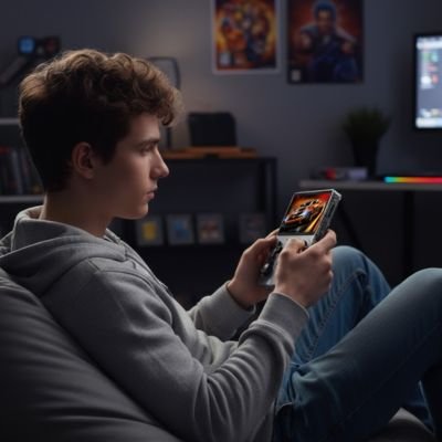 Console retro gaming • console portable rétro Linux USB‑C 3200 mAh famille vacances