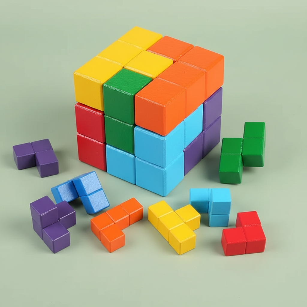 Cube Soma avec pièces séparées