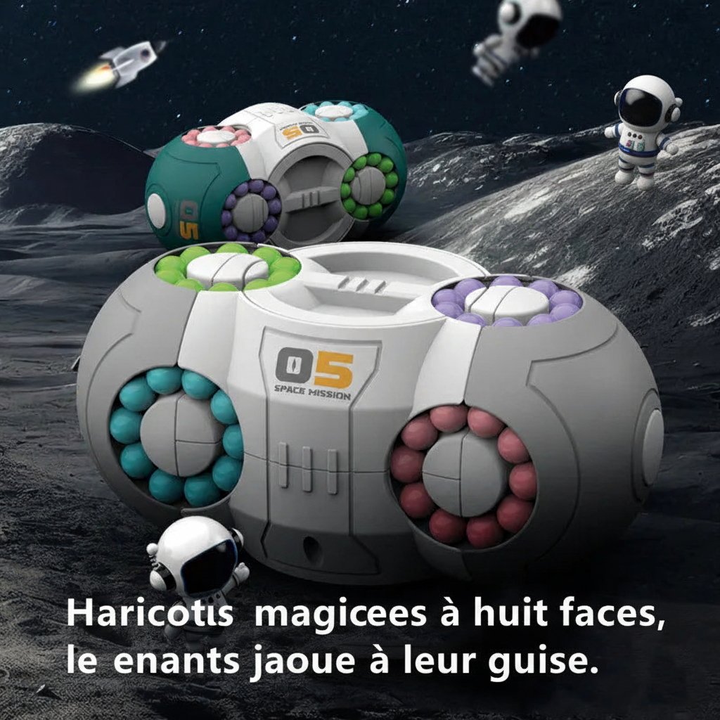 Haricots magiques huit faces enfants jouent cube fidget