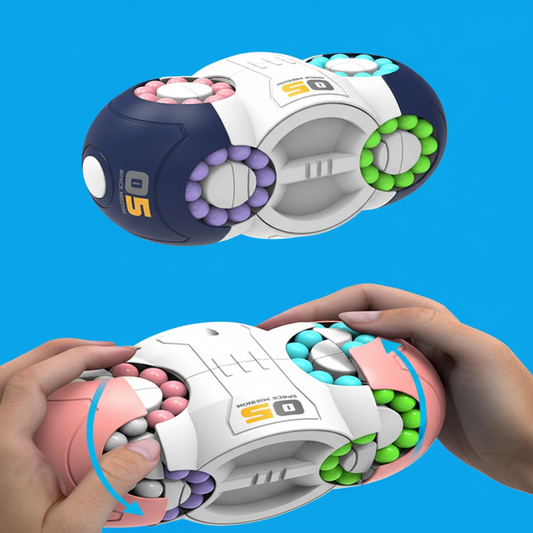 Cube fidget anti-stress haricots magiques rotatif 