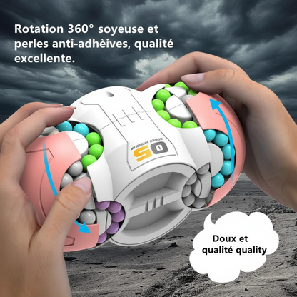 Cube fidget rotation 360° perles anti-adhésives qualité supérieure