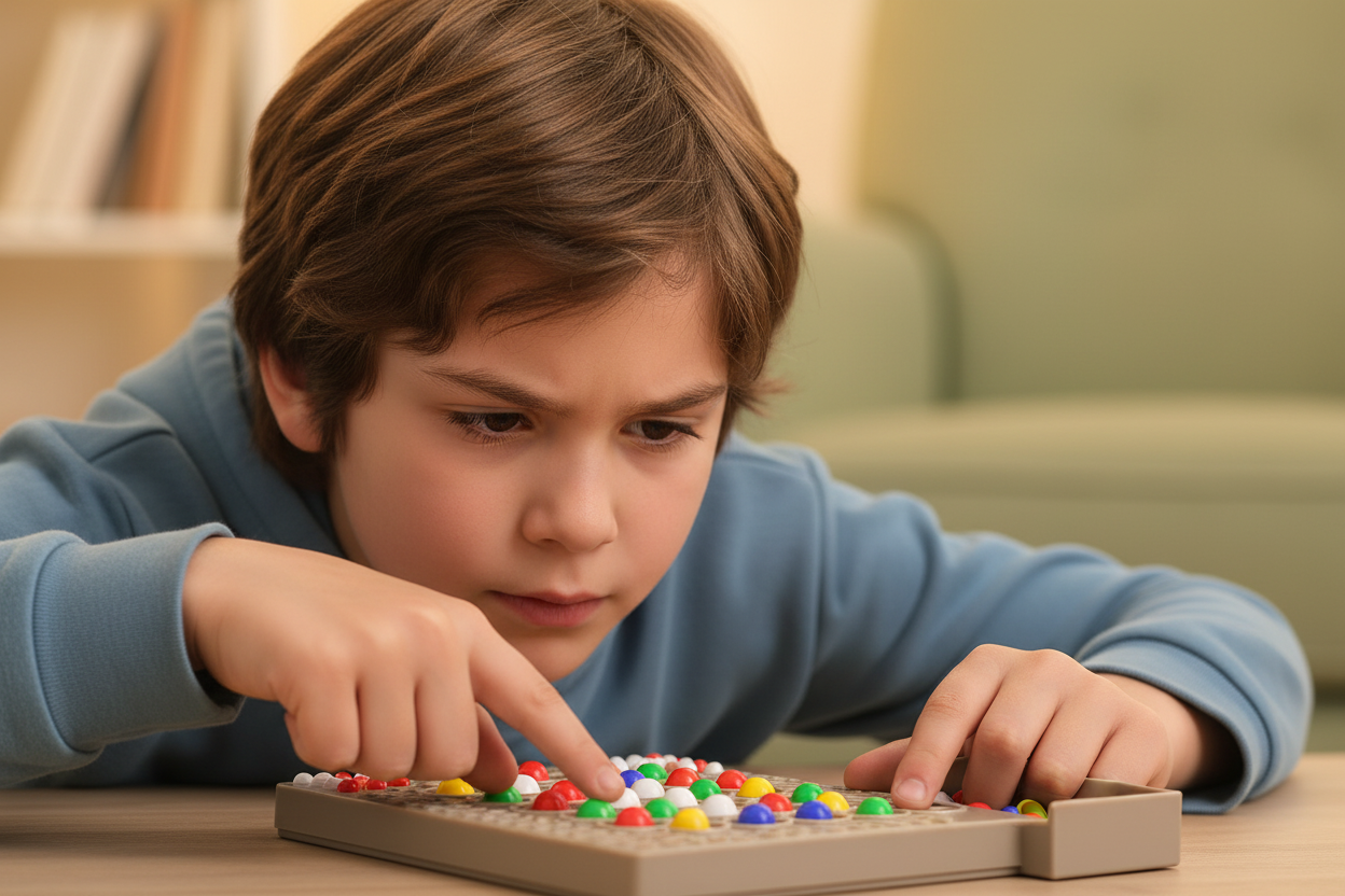 Enfant concentré sur le Codebreaker