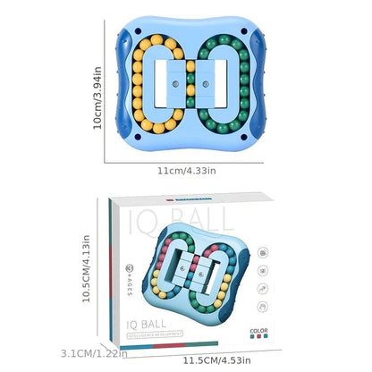 Fidget Carré Rotatif avec Perles pour Enfants - Jeu Éducatif Enfant