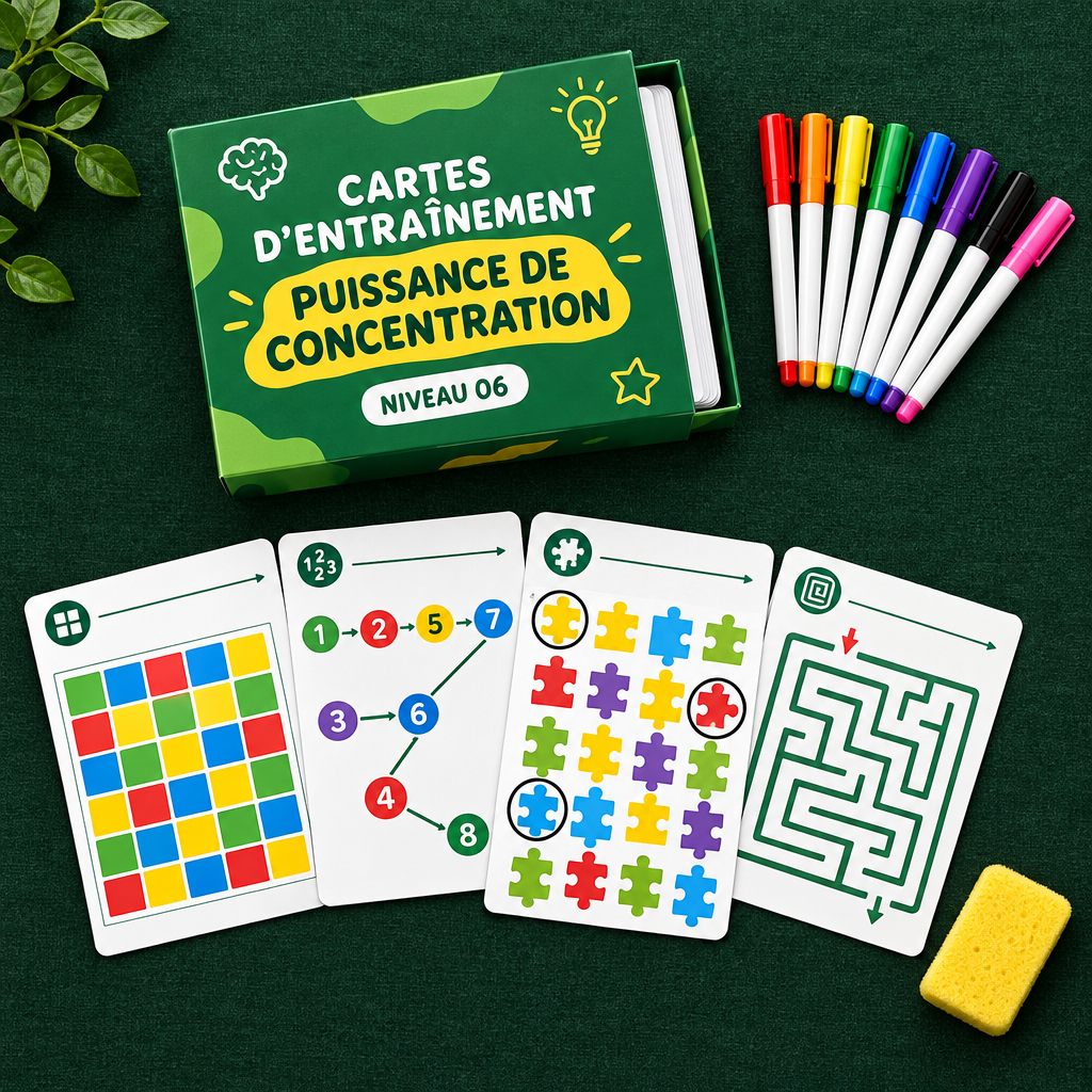 Flat lay kit complet fond forêt