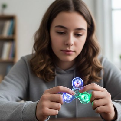 Hand spinner​ • fidget spinner led haute vitesse rotation silencieuse