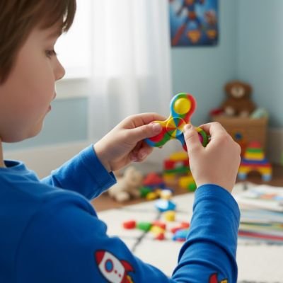 Hand spinner​ • fidget spinner silicone ABS sans BPA jouet sensoriel durable