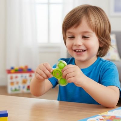 Hand spinner​ • jouet anti‑stress pop it toupie rotation silencieuse école bureau