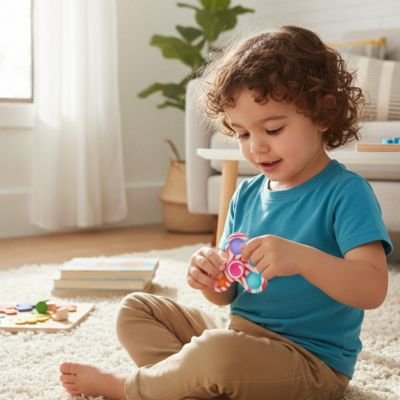 Hand spinner​ • jouet de poche edc enfant 3–6 6–12 autorégulation motricité fine