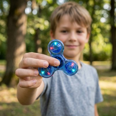 Hand spinner • jouet décompression EDC lumineux panier Pâques récompense scolaire