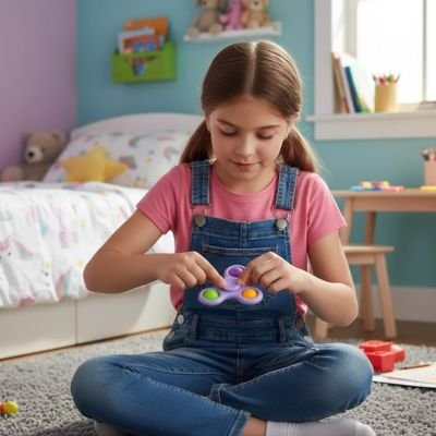 Hand spinner​ • jouet sensoriel à bulles rotation école bureau pas cher
