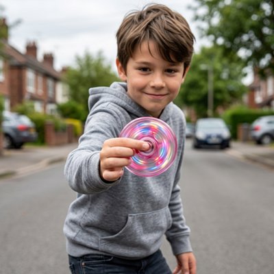 Hand spinner • jouet sensoriel lumineux ado 14+ TDAH anxiété cadeau fête école