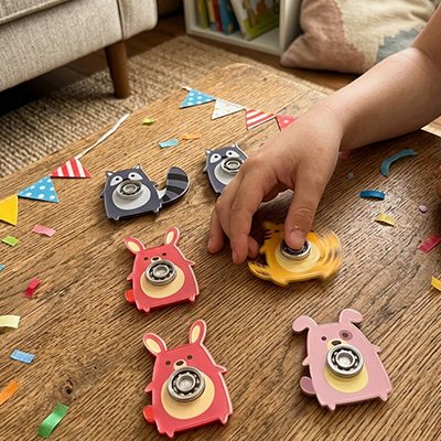 Hand spinner • jouet sensoriel rotation pour TDAH gestion de l’attention école