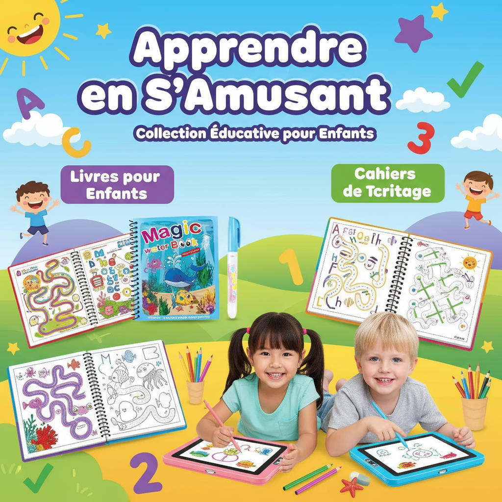 Image promotionnelle - Livres pour enfants et outils d'apprentissage