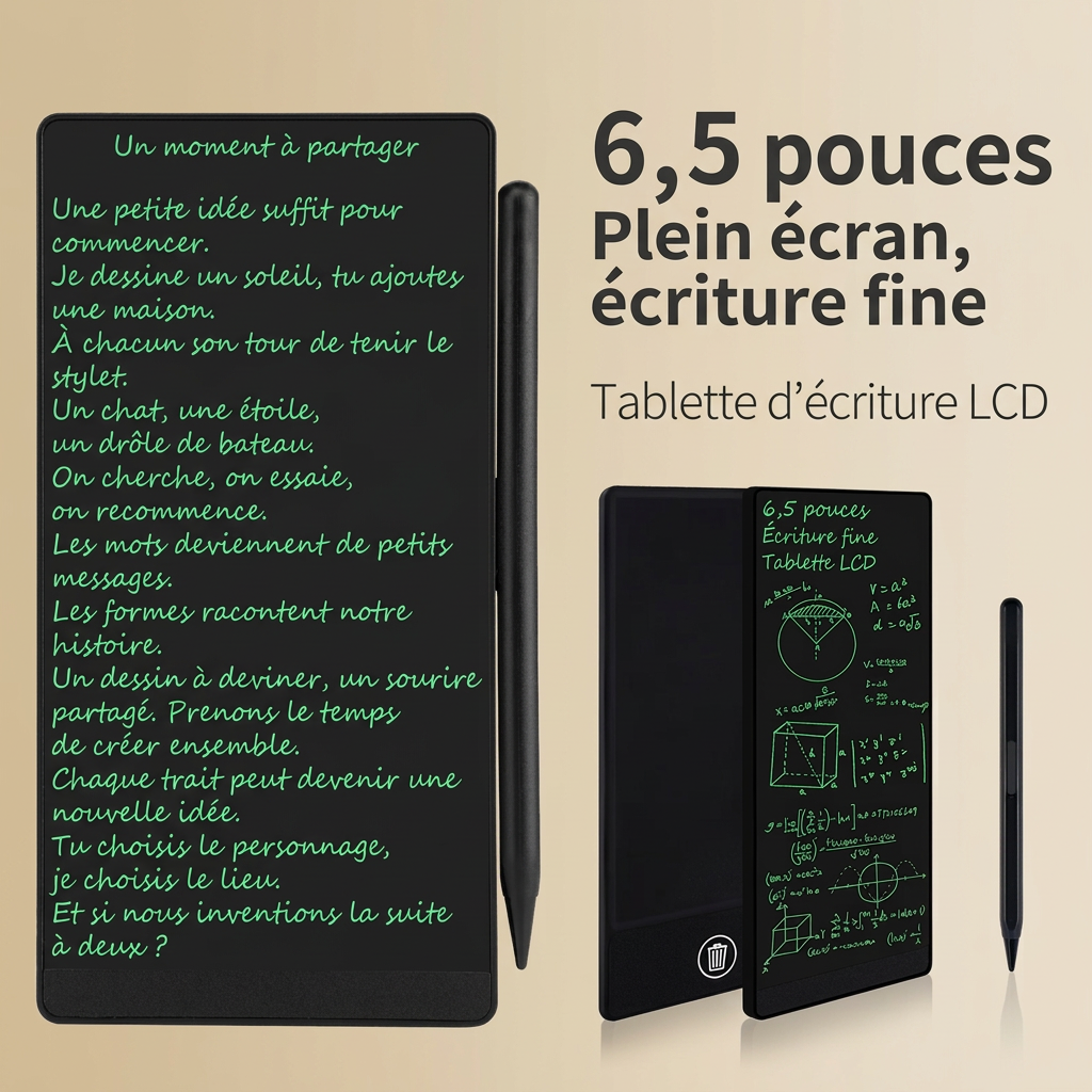 Infini, tablette écriture lcd 6 pouces plein écran enfant