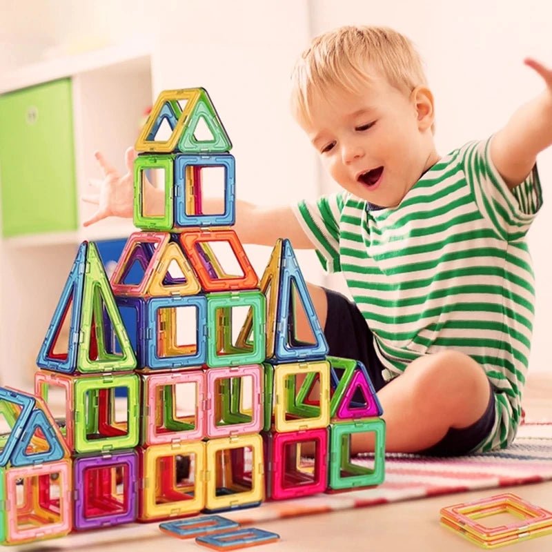 Jeu Construction Magnétique 3D - Jouet Éducatif - Jeu Éducatif Enfant