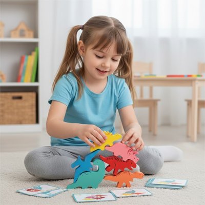 Jeu d adresse, puzzle empilage animaux bois 