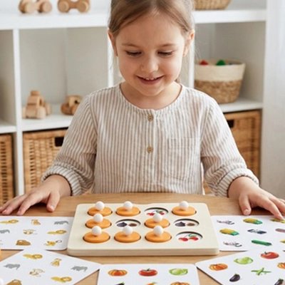 jeu d'association couleurs motricité fine coordination œil-main cadeau éducatif