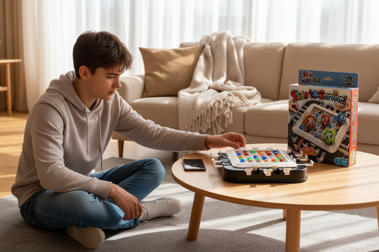 Ado qui délaisse son téléphone pour le jeu