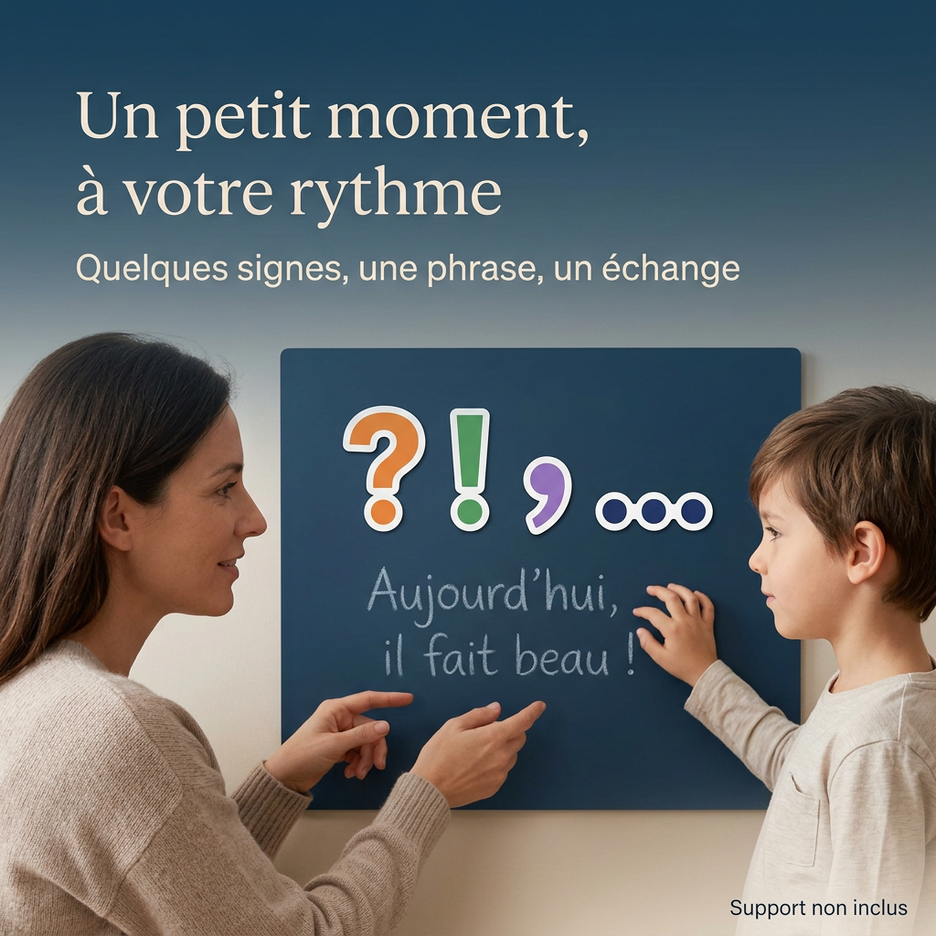 jeu de construction de phrases avec aimants pour grande section