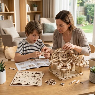 Jeu de construction mécanique STEAM sans colle pour enfants 8-12 ans