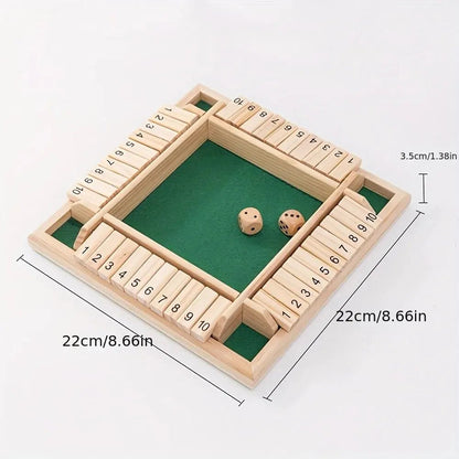 Jeu de Dés en Bois pour Enfants | Shut The Box - Jeu Éducatif Enfant