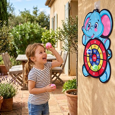 Jeu de fléchettes • cible velcro animaux éducative motricité fine