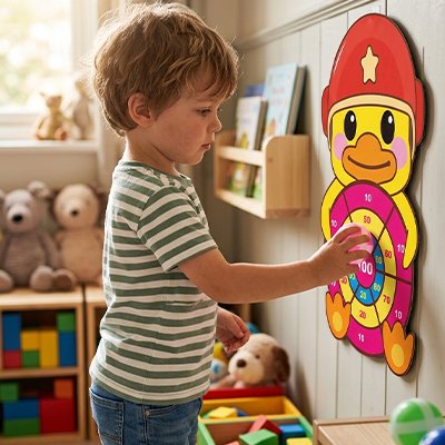 Jeu de fléchettes • cible velcro animaux éducative motricité fine