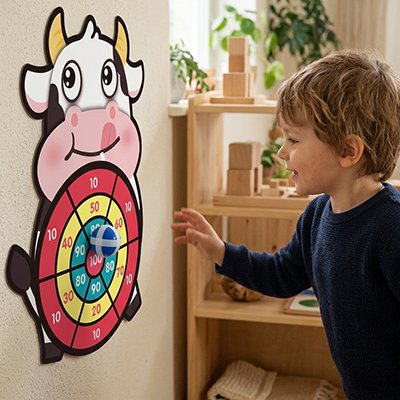 Jeu de fléchettes • jouet coordination œil‑main sans danger 4 ans