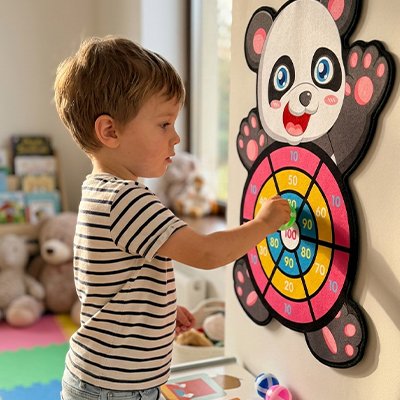 Jeu de fléchettes • jouet coordination œil‑main sans danger 4 ans