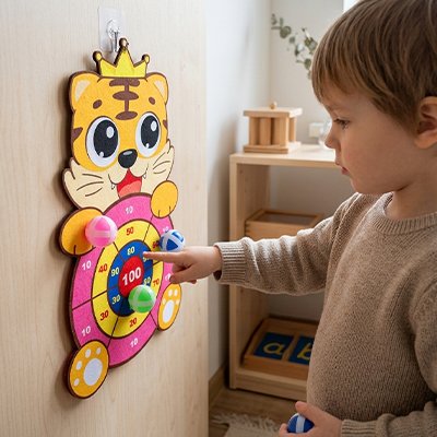 Jeu de fléchettes • jouet coordination œil‑main sans danger 4 ans