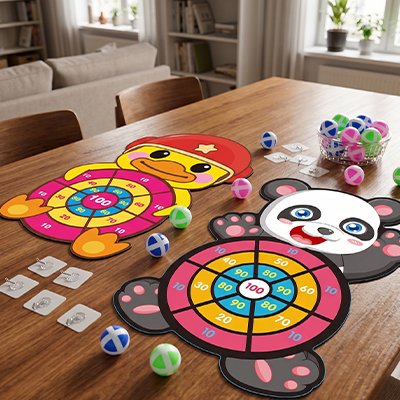 Jeu de fléchettes Montessori canard panda 4–6 ans