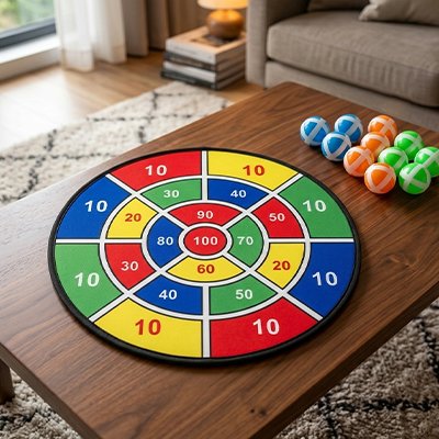 Jeu de fléchettes velcro géant 29 pouces enfants calcul mental motricité