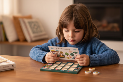 Enfant concentré sur le jeu