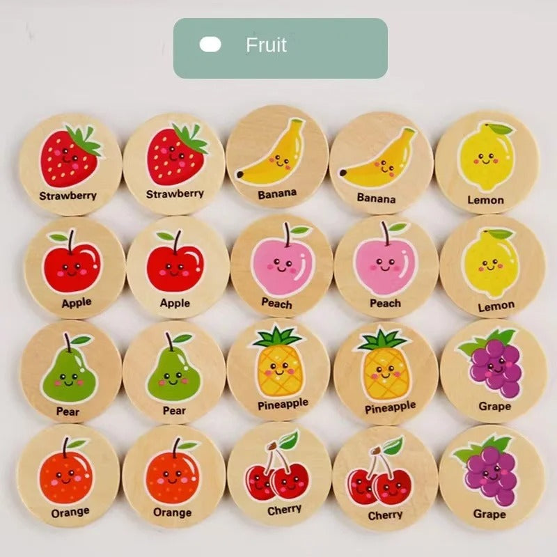 Jeu de mémoire, Fruits