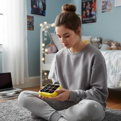 Jeu de réflexion et de logique, console de poche morpion enfant 3 ans 