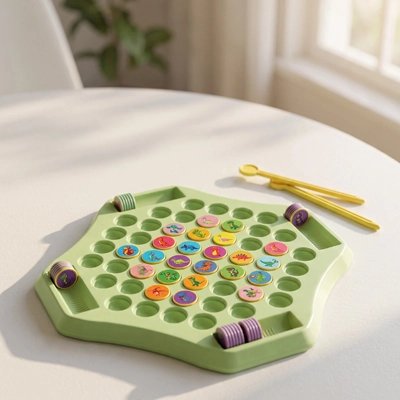 Jeu de société enfant, plateau d'association d'animaux