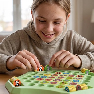 Jeu de société enfant, plateau d'échecs à retourner