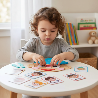 Enfant créant son expression émotionnelle