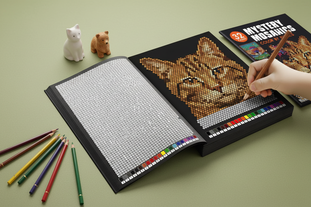 livre de coloriage par numéros chats pour adolescents