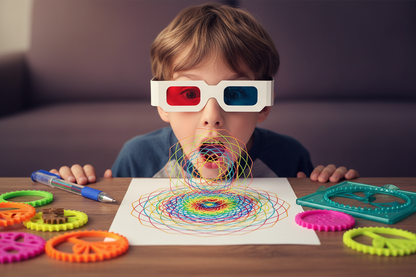 Spirographe 3D – Effet 3D waouh