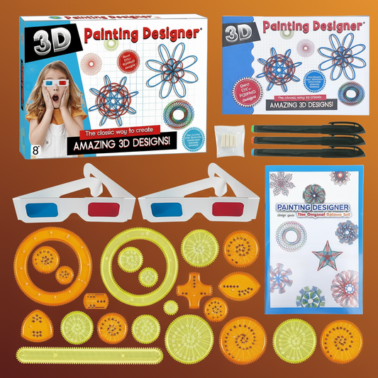 Spirographe 3D – Kit complet spirographe géométrique avec stylo multicolore